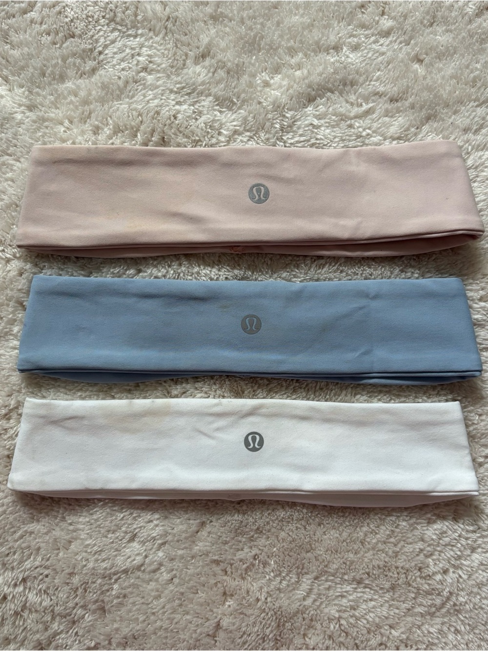 lululemon athletica Kids Leggings Headbands — Pink, Blue, White